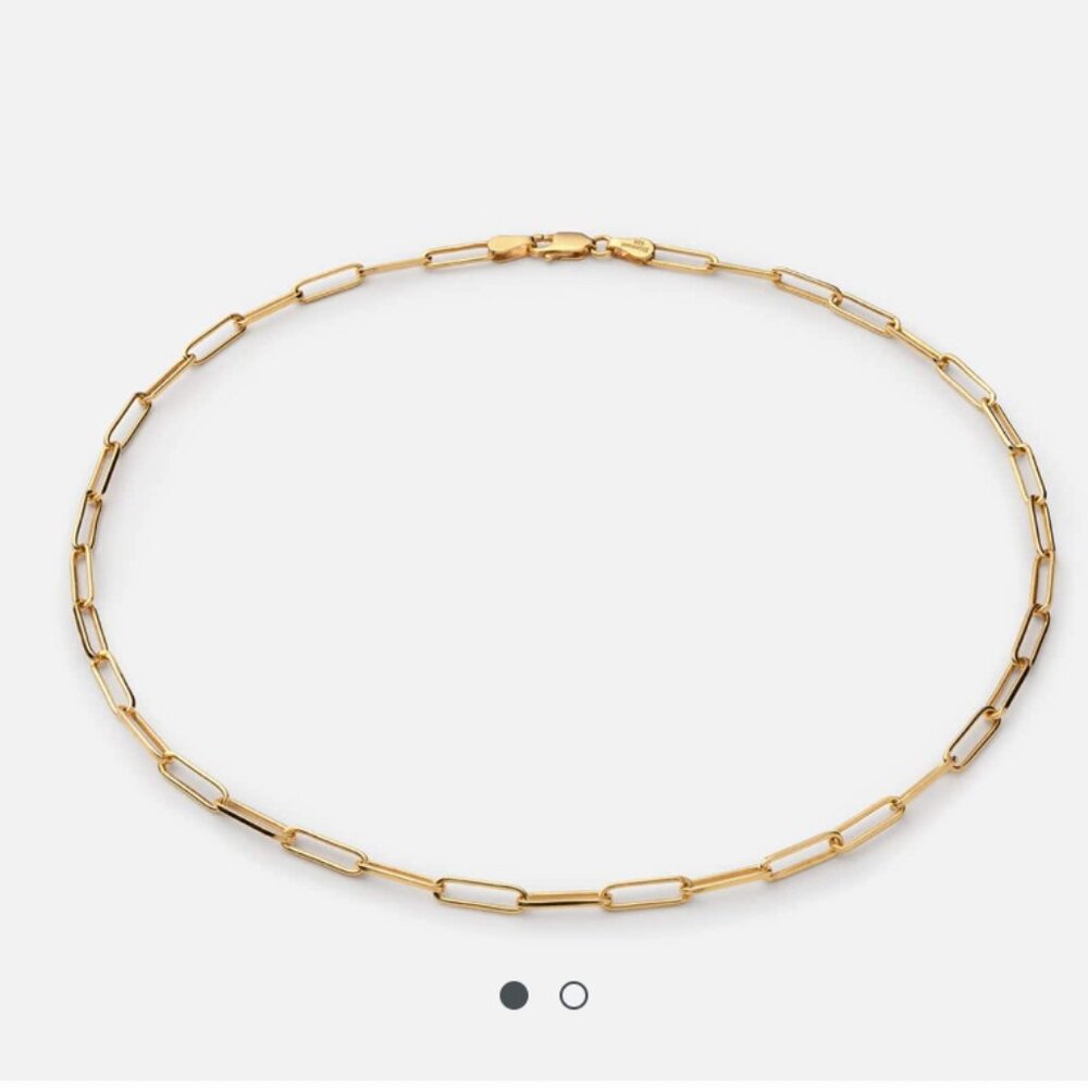 Miansai volt link choker necklace 15 inch ( 14k yellow gold plated)